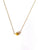 Choker necklace with oval stone pendant - 002