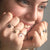 Ring with chain and charms - 010