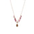 Necklace with single pendant stones. The Madonna -023