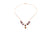 Necklace with single pendant stones. The Madonna -023