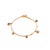 Bracelet with multicolored semi-precious stones pendants - 001