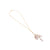 Long necklace with white quartz pendants - 002