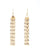 Multi-strand dangling earrings with semi-precious stones – 016