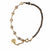 Bracelet with pyrite and small golden chain - 007