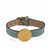 Light blue leather bracelet - 013