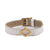 White leather bracelet  - 020