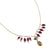 Necklace with single pendant stones. The Madonna -023