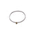 Silver bangle bracelet and gold ball- 004