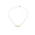 Golden wand and choker necklace in gold and small pearl - 006