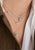 Necklace with semi-precious stones pendants - 006