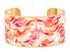 Bracciale manchette aperto smaltato. I fiori astratti - 027