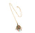 Necklace with two charms. The four-leaf clover and the hearts – 012