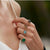 Thin ring with stone - 018