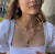 Thin golden rings and small pendants - 001