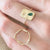 Ring with small rectangle and coloured stones – 001