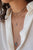 Necklace with semi-precious stone pendant - 018 
