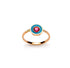 Gold ring with glitter- 003