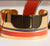 Bracciale manchette aperto ottone e fasce smaltate - 004