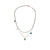 Collana due fili con quattro pendenti a goccia - 024