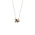 Thin necklace with small charms - 004