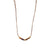Lurex cord and mochaite necklace - 009