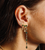 Drop earrings with semi-precious stones - 007 
