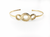 Bracciale con cerchi dorati  - 034