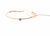 Bracciale bangle sottile oro diamante e smalto - 002