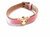 Pink leather bracelet - 018