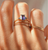 Ring with small semi-precious stones - 001