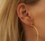 No-piercing earring with semi-precious stone – 009