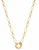 Necklace with drop pendant and zircons – 007 