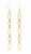 Chain and stones dangling earrings – 004
