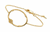 Irregular circle with round zircons bracelet – 001