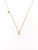 Gold choker necklace with small diamond and enamel - 004