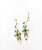Gold-plated earrings with enameled decoration -017