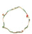 Choker necklace semiprecious stones with knots - 015