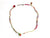 Choker necklace semiprecious stones with knots - 015