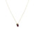 Necklace with semi-precious stones pendants - 006