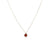Necklace with semi-precious stone pendant - 018 