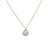 Necklace with semi-precious stone pendant - 018 