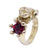 Frog and stone ring - 002